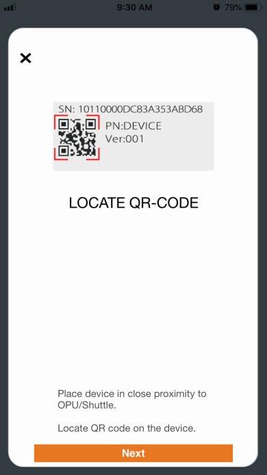 4. Follow the on-screen instructions to scan the QR code