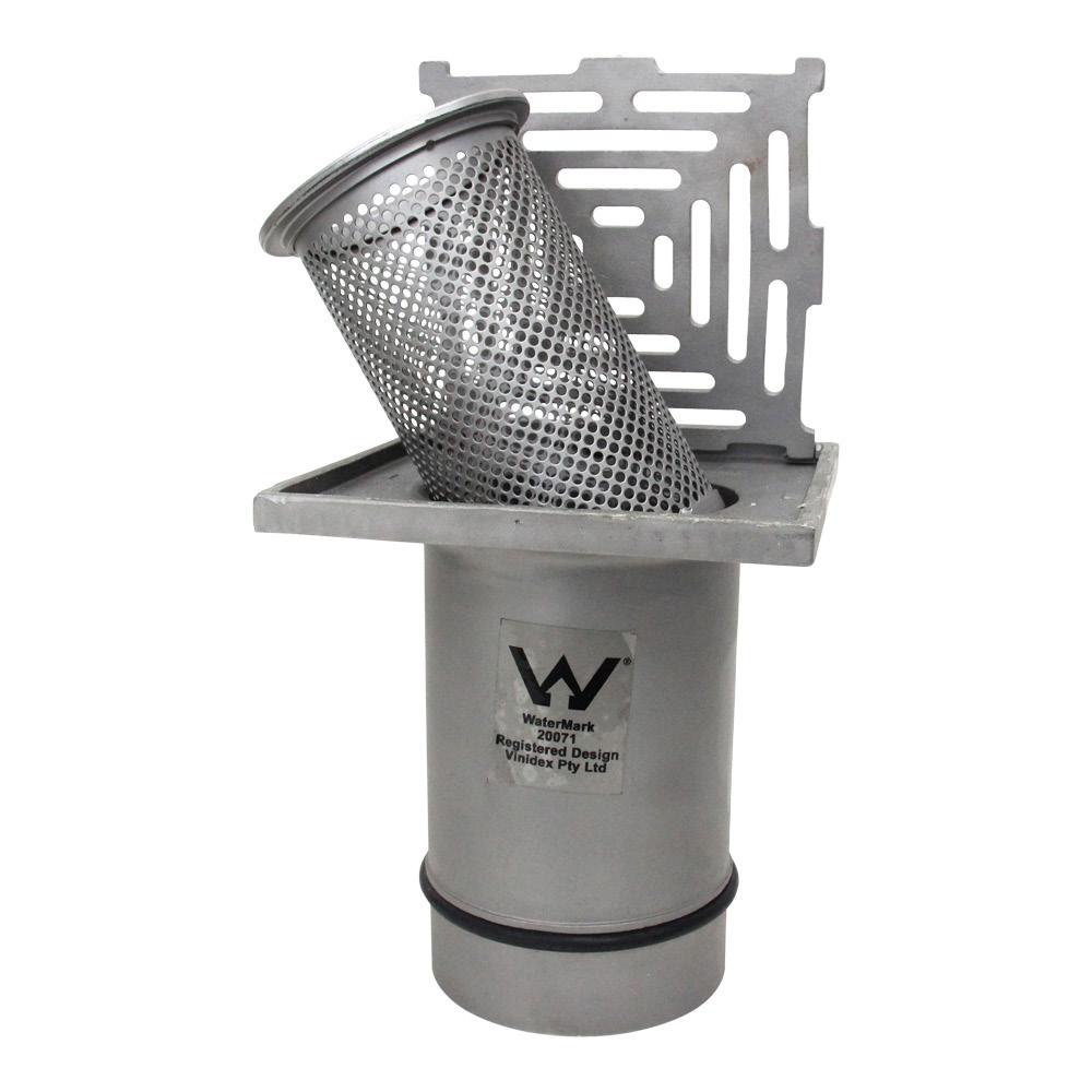 In-Floor Dry Basket Arrestors www.crh.com.au 29 Drain-Guard 93040 Drain-Guard is a floor waste outlet fitting that has a 150 mm x 150 mm housing and re-moveable basket.