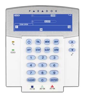 K35 and K37 Keypad Overview = Press once + [MASTER CODE] for Quick Menu programming (see Master Quick Menus on page 24) = Press & hold for keypad settings = Press & hold for chime programming (see