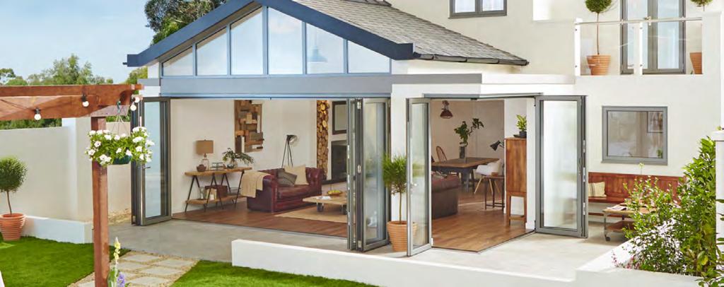 Ecovue Bi-Folding Doors Brings The Outside Indoors Contemporary, architecturally designed Bi Folding Doors create a stunning feature for your home and they are an attractive alternative to French