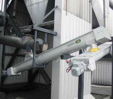 SCREW CONVEYOR Cimbria Contec screw conveyors are designed for efficient and reliable conveying of grain. The screw conveyors can be supplied for horizontal or inclined conveying.