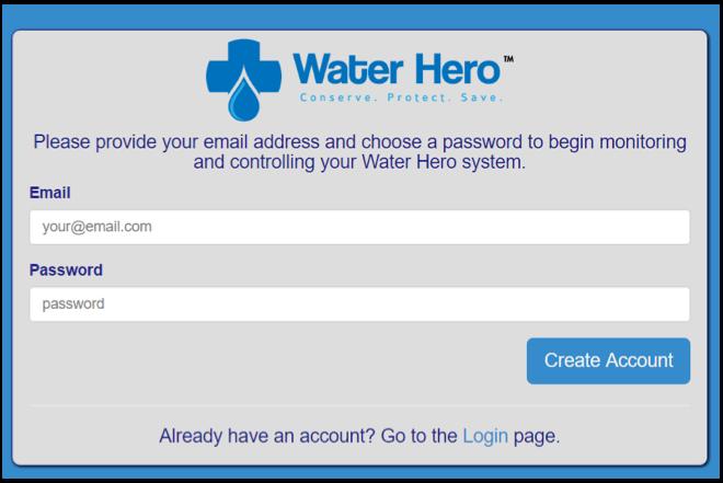 Create a Water Hero Account 1. Using your device (i.e. computer, laptop, or mobile device), open a web browser.