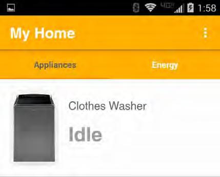 After the first appliance has been added to the account, the user must access the Settings Menu to add additional appliances. See Figure 8.
