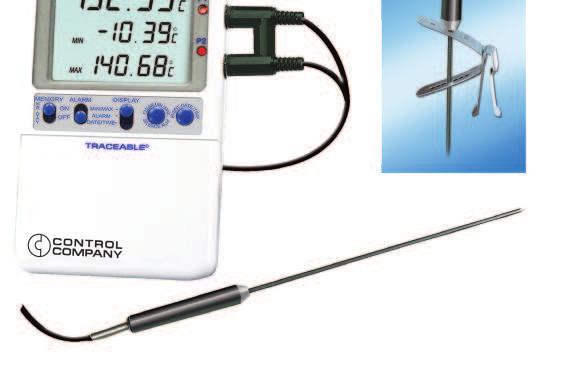 Probe Range Resolution Accuracy Probe 6400 22 to 158 F ( 30 to 70 C) 0.1 ±0.5 C from 0 C to 25 C; ±0.6 C from 25 C to 70 C ±1.