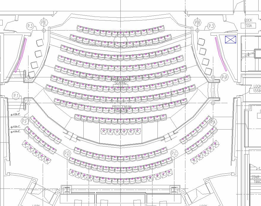 Diffuser Selection and Layout: The plenums in the Proscenium Theater, first level and balcony level, are four feet deep and there are 8in swirl diffusers for the air to be supplied through.