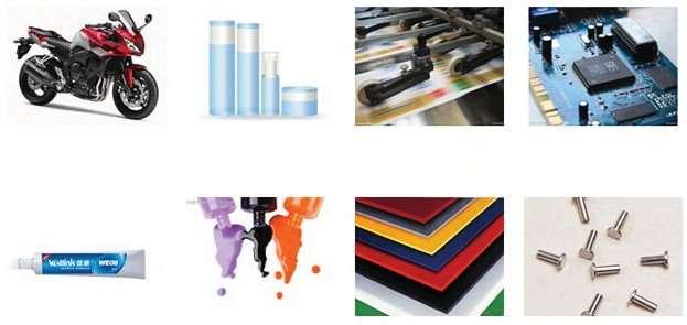 By Industry Paint and ink paint, resins, plastics, printing and packaging, aluminum, adhesives, auto industr y, cosmetics, metals, electronics, electroplating and