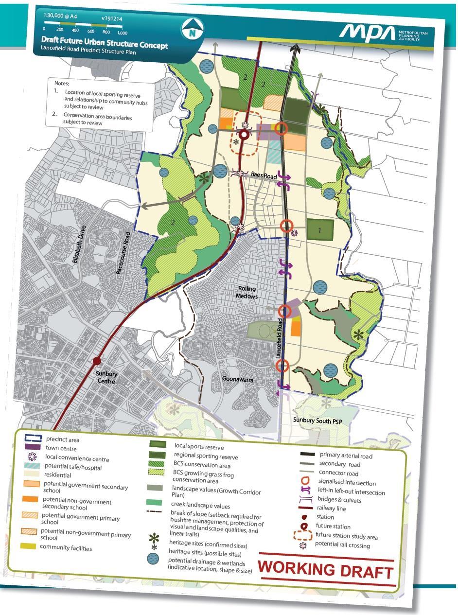 Figure 3 Lancefield Road Precinct Structure Plan (PSP 1075) XXXX Insert PSP Future