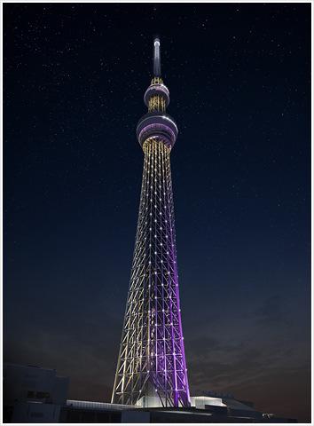 Tokyo skytree is a building with its lighting operations and architecture expressing strong historical points, the culture of the downtown area and Japanese concepts on aesthetics.