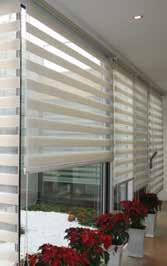 Sheer Elegance Blinds can also be raised or lowered to the desired height in the window just like Roller 