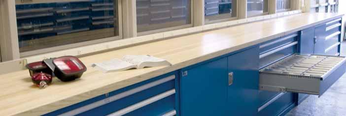 Counter Tops Lista counter tops provide a durable and attractive worksurface for rows of cabinets. Counter tops are flush to the cabinets side-to-side and frontto-back.