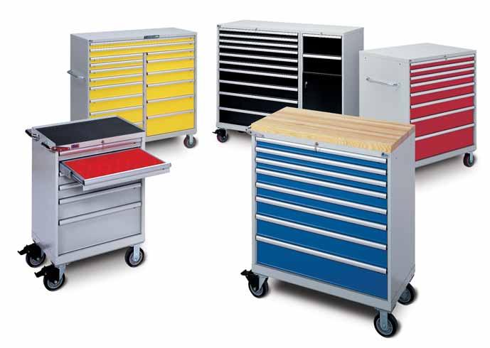 Mobile Cabinets, Work Centers and Toolboxes When you need storage plus mobility, Lista mobile storage cabinets, work centers and toolboxes provide safe and secure storage and transport