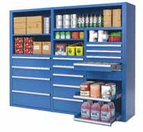 STORE LARGE AND SMALL ITEMS TOGETHER IN A LOGICAL, EASILY ACCESSIBLE