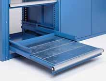 ) 52 3 16" (1326mm) Adjustable Shelves Steel shelves can easily be moved at any time and used in any combination or sequence with drawers and roll-out trays. Shelves are 1" (25mm) high.