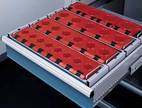 TT-1 TRAYS PER DRAWER 4 per SC side-to-side 3 per ST side-to-side 3 per MP front-to-back Tool Tray Drawer Brackets, Pairs These supports are bolted into the per - forated