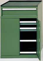 Model 9150 Machine Tool Cabinets 28 1 4" wide x 29 1 2" deep x 39 3 8" high These cabinets have drawer(s) on the top for personal operator tools, gauges