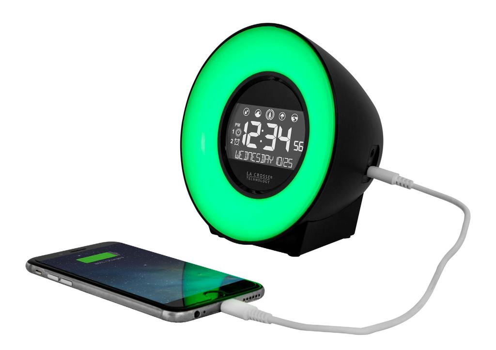 Mood Light and Nature Sound Alarm Clock For online video