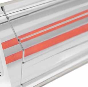 larger-scale residential or commercial use n Choose from brushed stainless steel, standard and custom finish options WD-SERIES DUAL ELEMENT HEATERS n High-powered,
