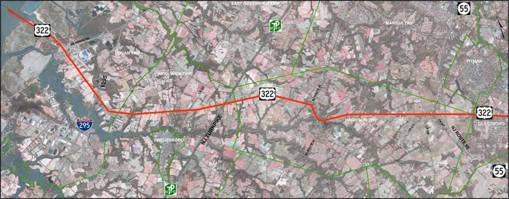 Route 322 Corridor Land Use and Transportation Study Gloucester County Towns have agreed to concentrate