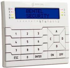 KEYPADS 2x16 blue LCD display Adjustable display contrast 3 system status LEDs Great value CLASSIKA LCD Keypad Large and easy to use keys Very simple and fast installation without cabling problems:
