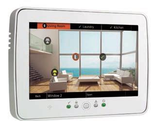 ABSOLUTA M-TOUCH Keypad Touch Screen Keypad With its slim and modern design and a 7 full colour display, M-Touch is the perfect solution for controlling your home security.