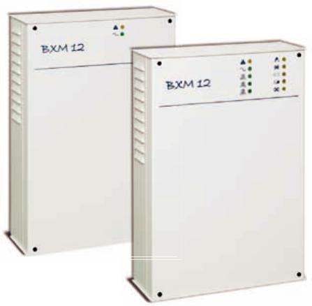 Auxiliary power supply Max current: BXM12/30 = 3 A; BXM12/50