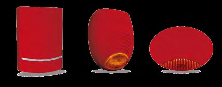 OUTDOOR SIRENS 24VSirens Technical Features BLADE 24 SR 135 FIRE / 24 V ISIDE 140 / 24 V SOUND POWER 100dB at 1mt / 85dB at
