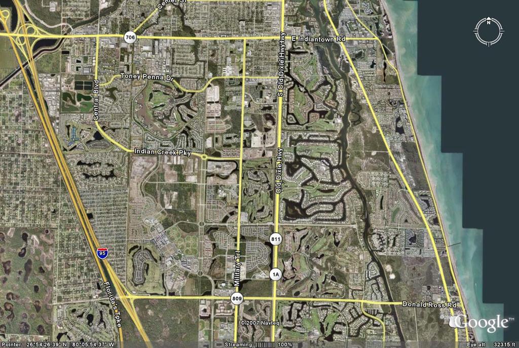Potential Jupiter Tri-Rail/Transit Station Locations Site #3: Jupiter Medical Center (SW corner of Toney Penna Drive & Old Dixie Hwy) Frederick Small Road