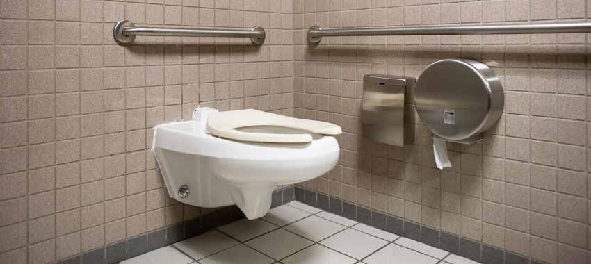 Replace the urinal deodorant block if used and depleted. Sink, Mirror Spray sink with cleaning solution and wipe with a damp cloth or sponge.
