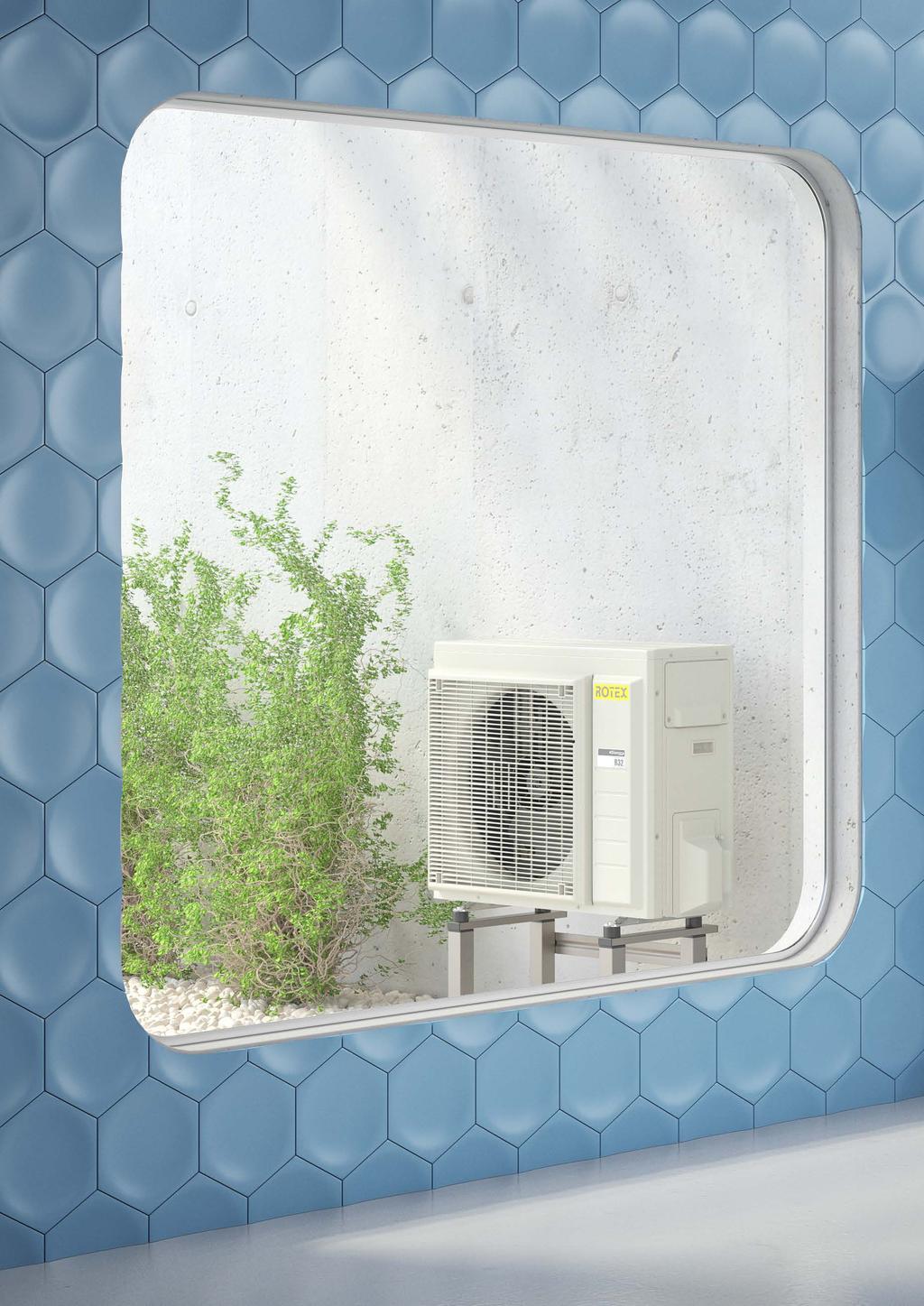 Outdoor unit and installation An inexhaustible heat source on your doorstep The sun is our natural energy provider. Take advantage of this free heat supply and use it in your own home.