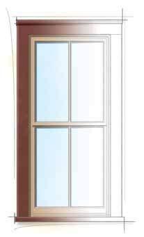 windows and patio doors A-Series Windows DOUBLE-HUNG WINDOWS A double-hung window has two vertically sliding sash (glass panels) in a single frame.
