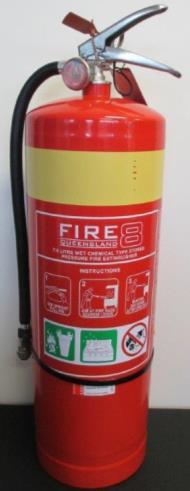 Extinguisher 2.5lt and 9.