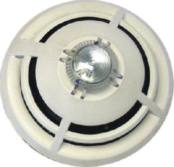 An activated alarm is also local indicated with the flashing red detector LED.