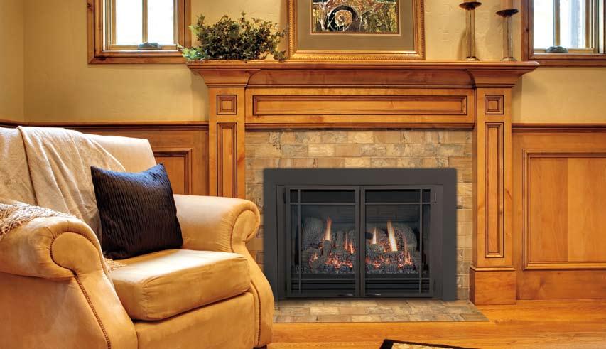 The Chaska gas insert is completely airtight and is the perfect solution to your inefficient wood fireplace.