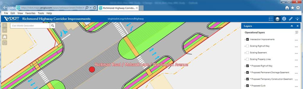 GIS Web Site Application Available on the project webpage