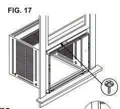 INSTALLATION INSTRUCTIONS (CONTINUED) 6 Extend Window Filler Panels Locking Screw 7/16" Locking Screw and Washer Fig. 15 4.