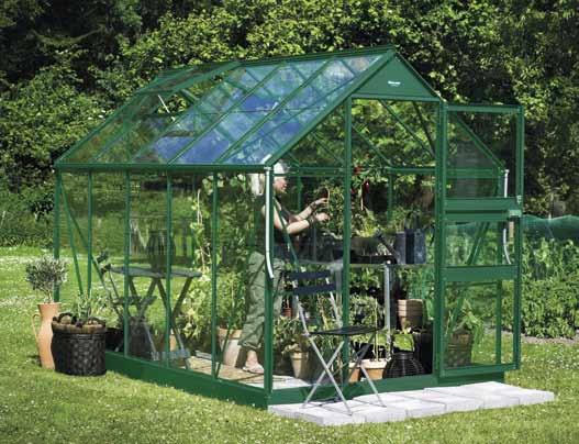 4 Eden New Acorn 610 green, 3 mm horticultural glass Eden New Acorn The Eden New Acorn is the ideal greenhouse for those buying a greenhouse for the first time or with limited space in their garden.