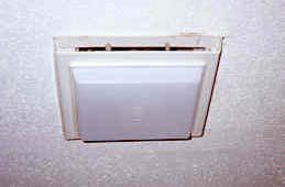 The exhaust fan can be a dedicated IAQ fan or it can be a more typical bath fan that is used for both whole building