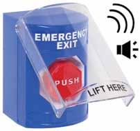 exit and rear doors Unit can be set to emit for 30 seconds, three minutes or continuously Stopper Station with Wireless Stopper Station Shield with Sound and Transmitter Sounds a local horn