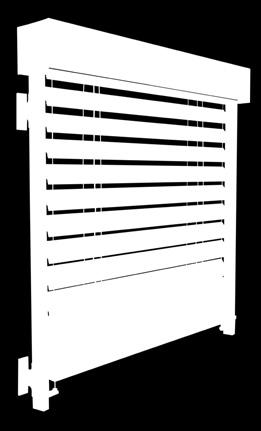 8" (3000mm) Slat Widths: 3 11/16" (93mm) Built to withstand Mother Nature Solarmotion s high strength aluminum slats and