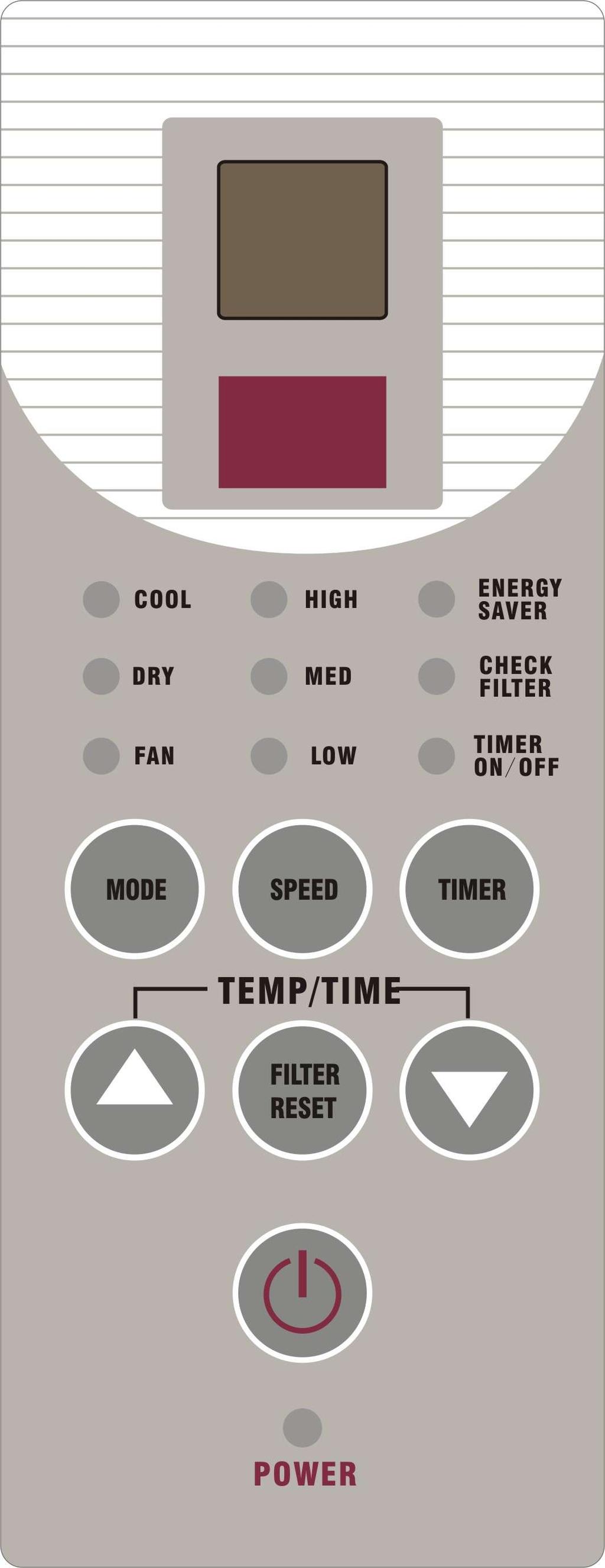 USING YOUR AIR CONDITIONER Electronic Control Panel & Remote Control NOTE: This display always shows the room temperature in Fan Mode except when setting the Set temperature or the Timer 3.