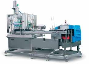 Vacuum Machine VAKUMAT To fill containers with liquid or viscous products under vacuum without overflow Machine features While passing through the machine the packs are evacuated first, automatically