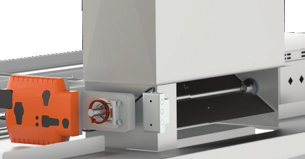 When managing one hood with multiple ducts or multiple hoods to one fan and one make-up unit, the EcoAzur PLUS system provides