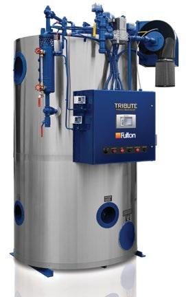 latest and most advanced vertical tubeless boiler from Fulton. The name Tribute pays homage to founder Lewis Palm s development of the vertical tubeless boiler many decades ago.