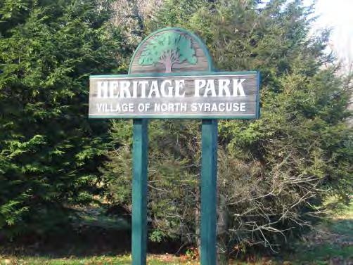 Village of North Syracuse Parks Master Plan 4.2 Heritage Park Park Narrative: Heritage Park is located off of Chestnut Street on the Village s western side.