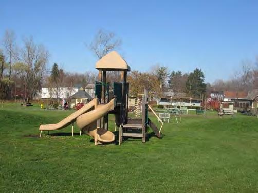 The baseball field is in poor condition and needs to be renovated. The play structure is designed for 6-12 year olds and is in fair condition.