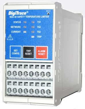 DigiTrace NGC-40-SLIM Safety Temperature Limiter Module Independent device applications requiring high temperature safety lockout Up to 3