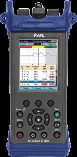 M210e Hand-held OTDR Test, Troubleshoot and Document Single-mode and Multimode Fiber Networks Features Industry leading TruEvent analysis Short dead zones provide precise testing of closely spaced