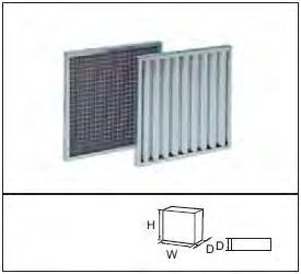 (i) Metal panels filter (ii) Pre-pleated filter (iii) Primary bag filter Figure 2.2: Type of Air filter (Camfil Product Catalogue, 2015