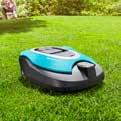 stripe-free and even mowing of lawns up to 1000 m² (SILENO) or 1300 m², even for large and complex areas, with the GARDENA smart app.