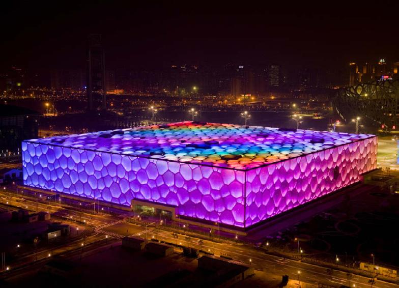 Arup provided the structural, mechanical, and electrical engineering for the 17,000-seat, 750,000-square-foot Beijing National Aquatics Center (the Water Cube), designed for the 2008 Olympics.